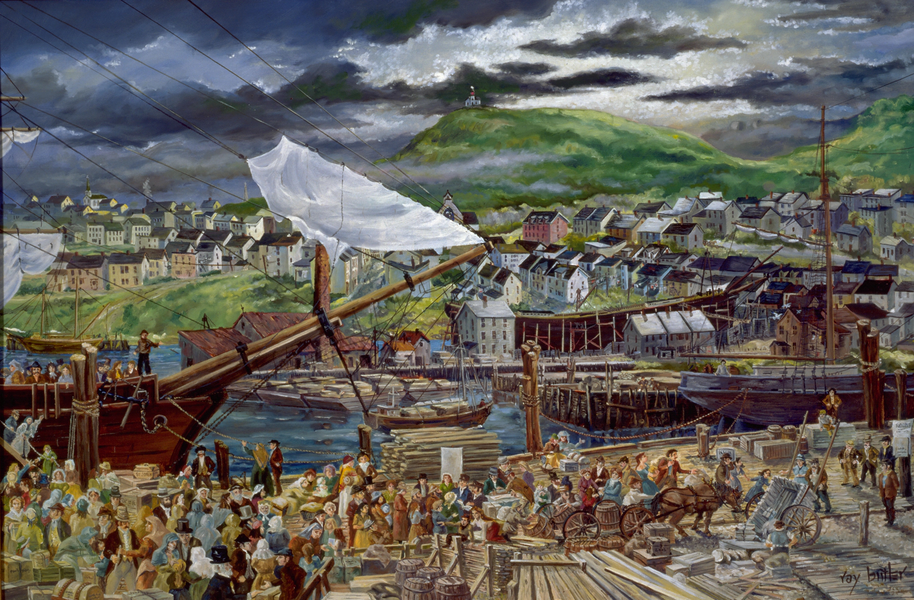 Feature image A high traffic port with immigrants arriving by boat